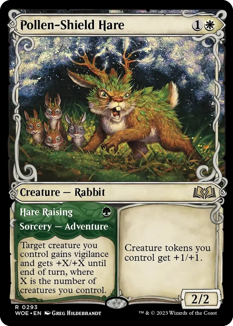 Pollen-Shield Hare // Hare Raising (Showcase) [Wilds of Eldraine] | Gaming Infinity