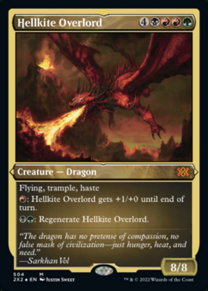 Hellkite Overlord (Foil Etched) [Double Masters 2022] | Gaming Infinity