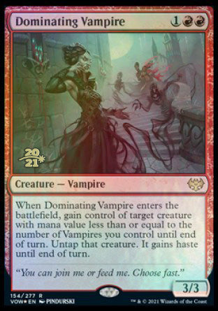 Dominating Vampire [Innistrad: Crimson Vow Prerelease Promos] | Gaming Infinity