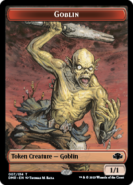 Goblin // Construct Double-Sided Token [Dominaria Remastered Tokens] | Gaming Infinity