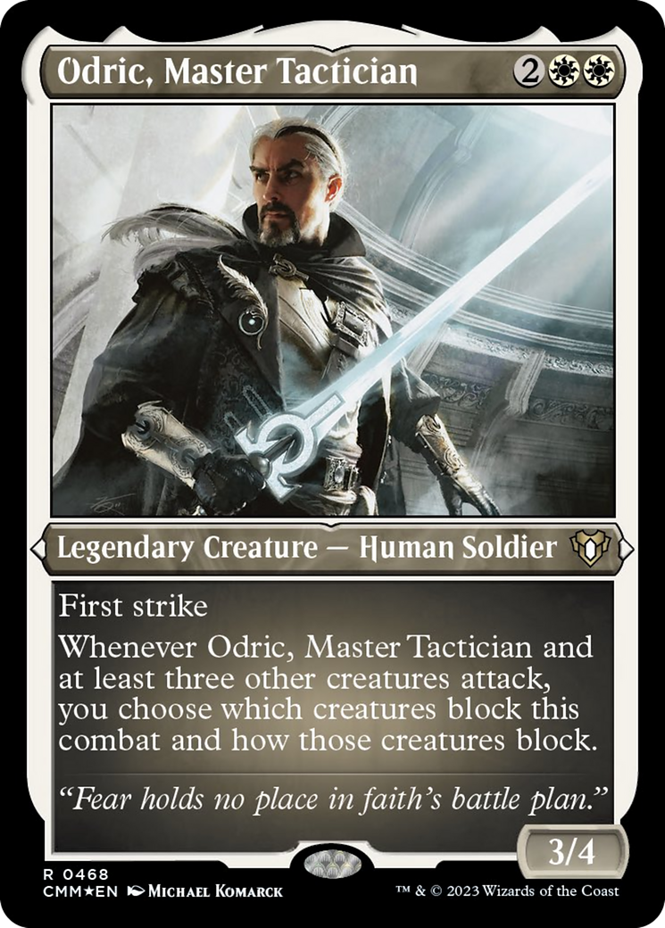 Odric, Master Tactician (Foil Etched) [Commander Masters] | Gaming Infinity