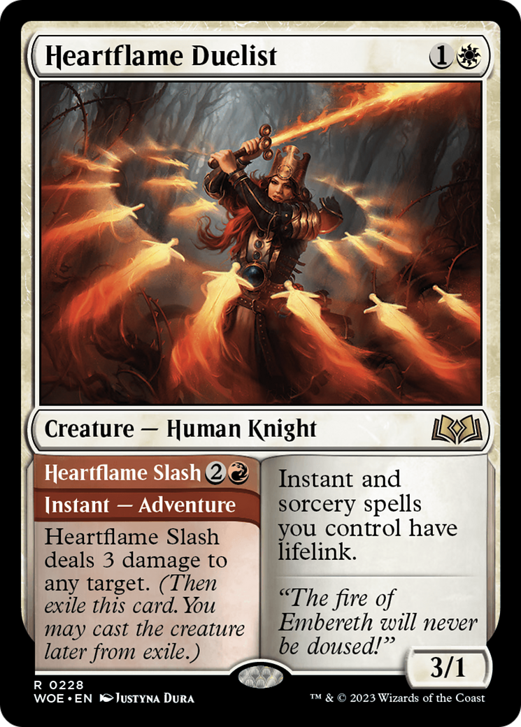 Heartflame Duelist // Heartflame Slash [Wilds of Eldraine] | Gaming Infinity