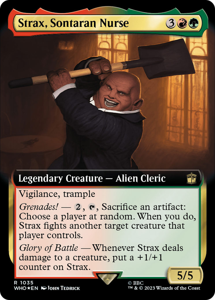 Strax, Sontaran Nurse (Extended Art) (Surge Foil) [Doctor Who] | Gaming Infinity