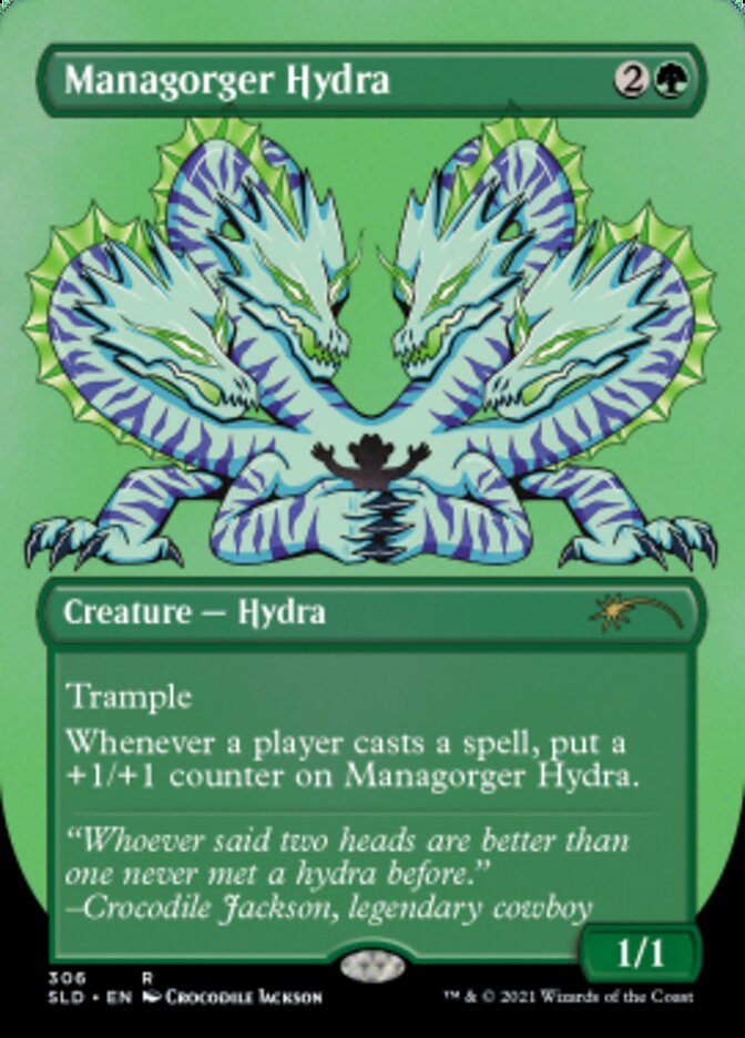 Managorger Hydra (Borderless) (Foil Etched) [Secret Lair Drop Series] | Gaming Infinity