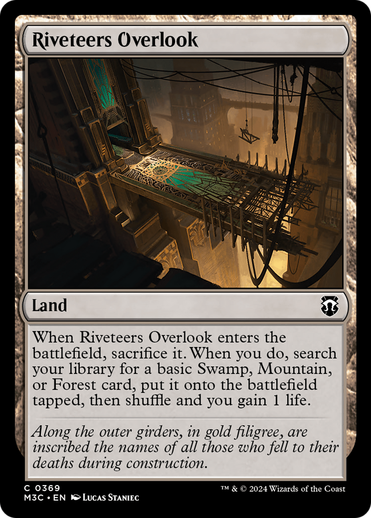 Riveteers Overlook (Ripple Foil) [Modern Horizons 3 Commander] | Gaming Infinity