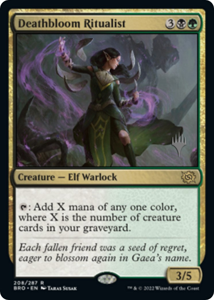 Deathbloom Ritualist (Promo Pack) [The Brothers' War Promos] | Gaming Infinity