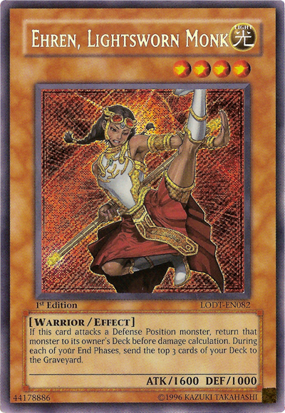 Ehren, Lightsworn Monk [LODT-EN082] Secret Rare | Gaming Infinity