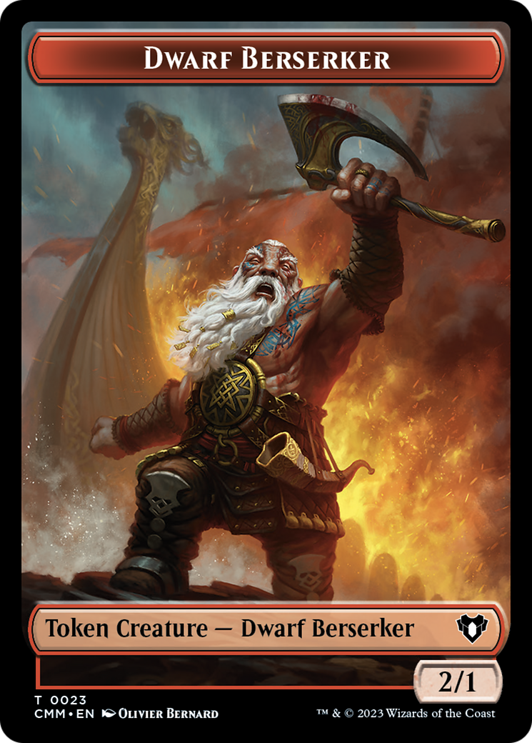 Dwarf Berserker Token [Commander Masters Tokens] | Gaming Infinity