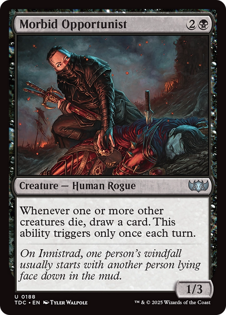 Morbid Opportunist [Tarkir: Dragonstorm Commander] | Gaming Infinity