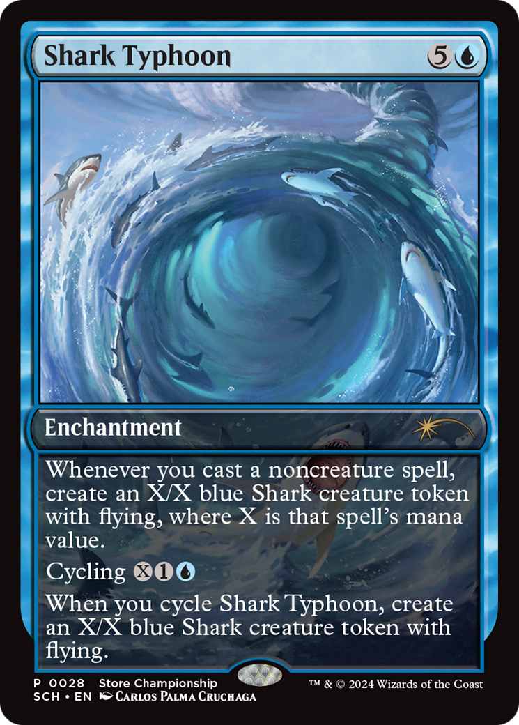 Shark Typhoon (Store Championship) [Bloomburrow Promos] | Gaming Infinity