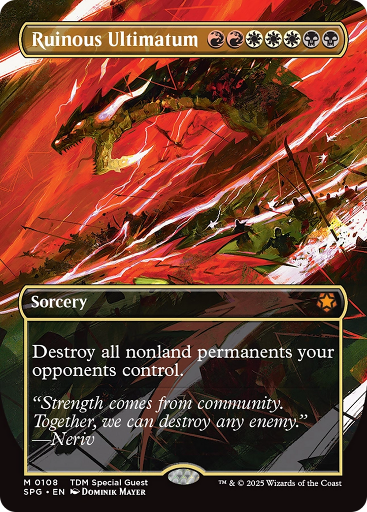 Ruinous Ultimatum (Borderless) [Tarkir: Dragonstorm Special Guests] | Gaming Infinity