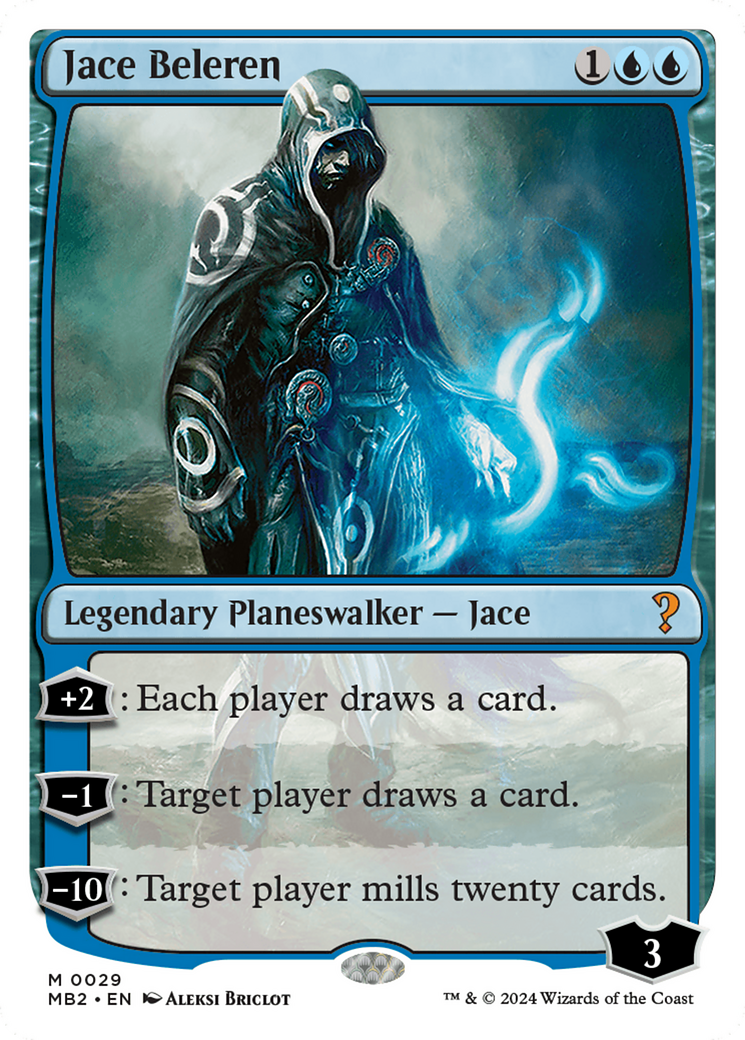 Jace Beleren (White Border) [Mystery Booster 2] | Gaming Infinity