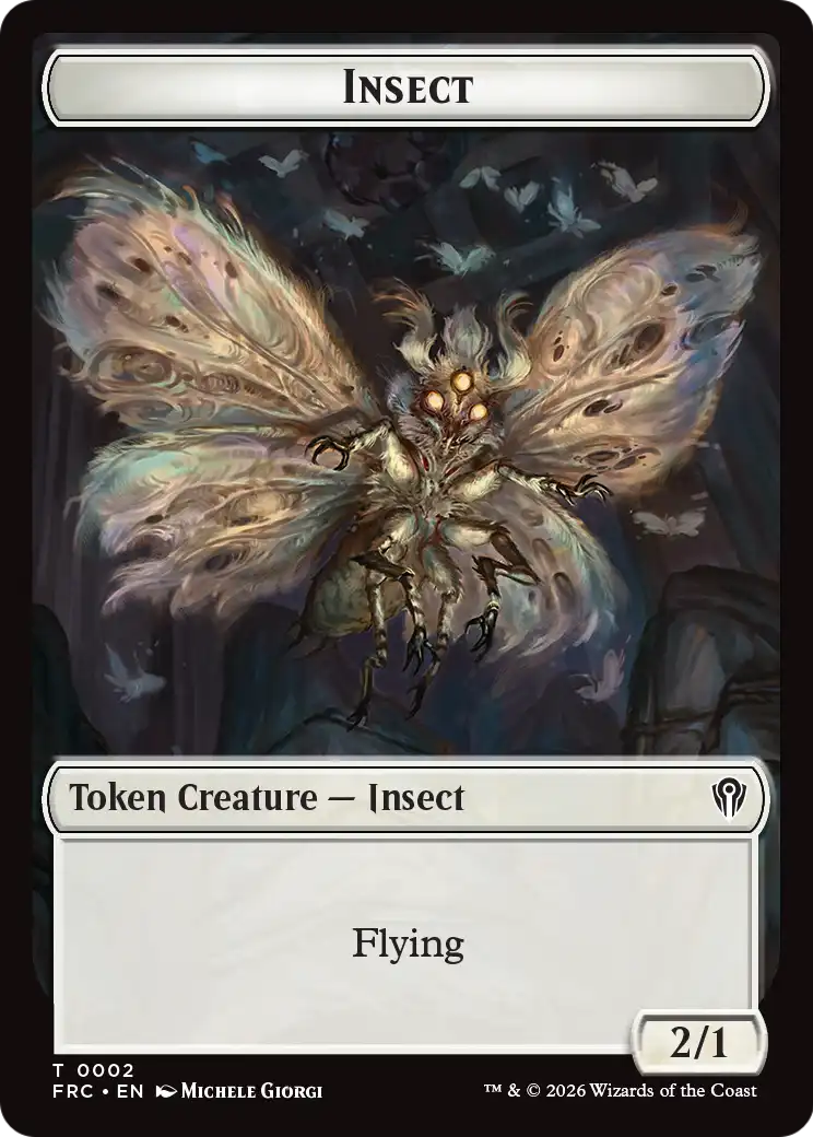 Insect // Rogue Double-Sided Token [Reality Fracture Commander Tokens] | Gaming Infinity