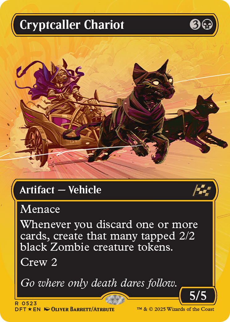 Cryptcaller Chariot (Borderless) (First-Place Foil) [Aetherdrift] | Gaming Infinity