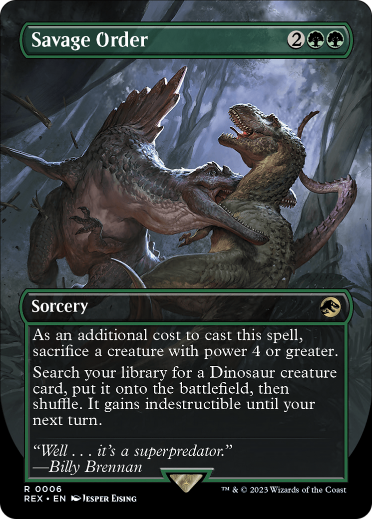 Savage Order (Borderless) [Jurassic World Collection] | Gaming Infinity