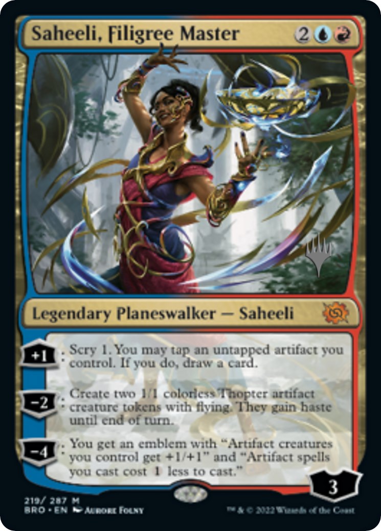 Saheeli, Filigree Master (Promo Pack) [The Brothers' War Promos] | Gaming Infinity