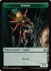 Insect (0012) // Spider Double-Sided Token [Duskmourn: House of Horror Commander Tokens] | Gaming Infinity