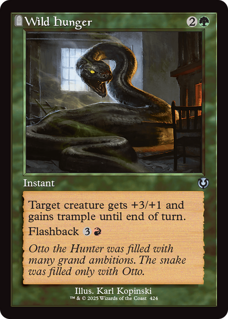 Wild Hunger (Retro Frame) [Innistrad Remastered] | Gaming Infinity