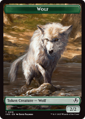 Wolf (0009) // Wolf (0018) Double-Sided Token [Innistrad Remastered Tokens] | Gaming Infinity