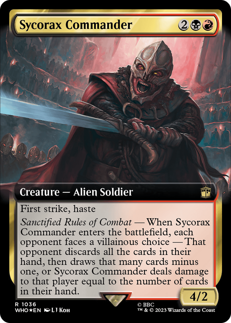 Sycorax Commander (Extended Art) (Surge Foil) [Doctor Who] | Gaming Infinity