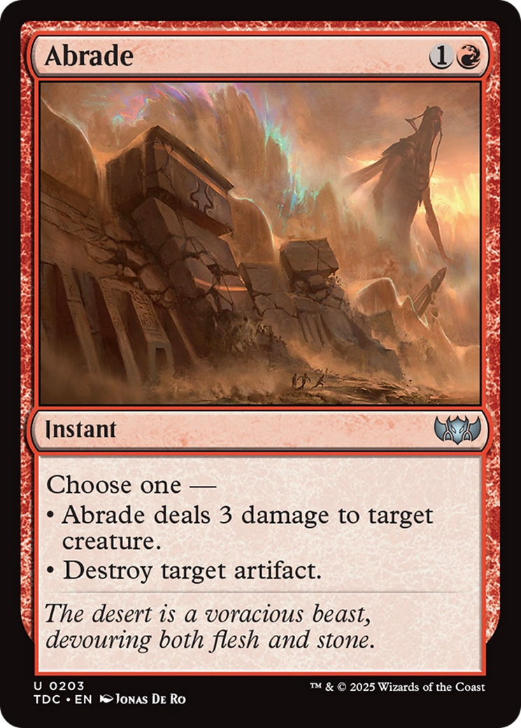 Abrade [Tarkir: Dragonstorm Commander] | Gaming Infinity