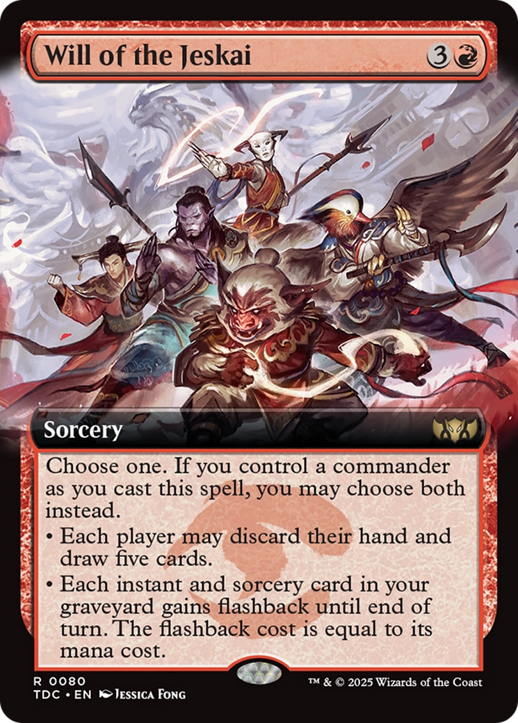 Will of the Jeskai (Extended Art) [Tarkir: Dragonstorm Commander] | Gaming Infinity