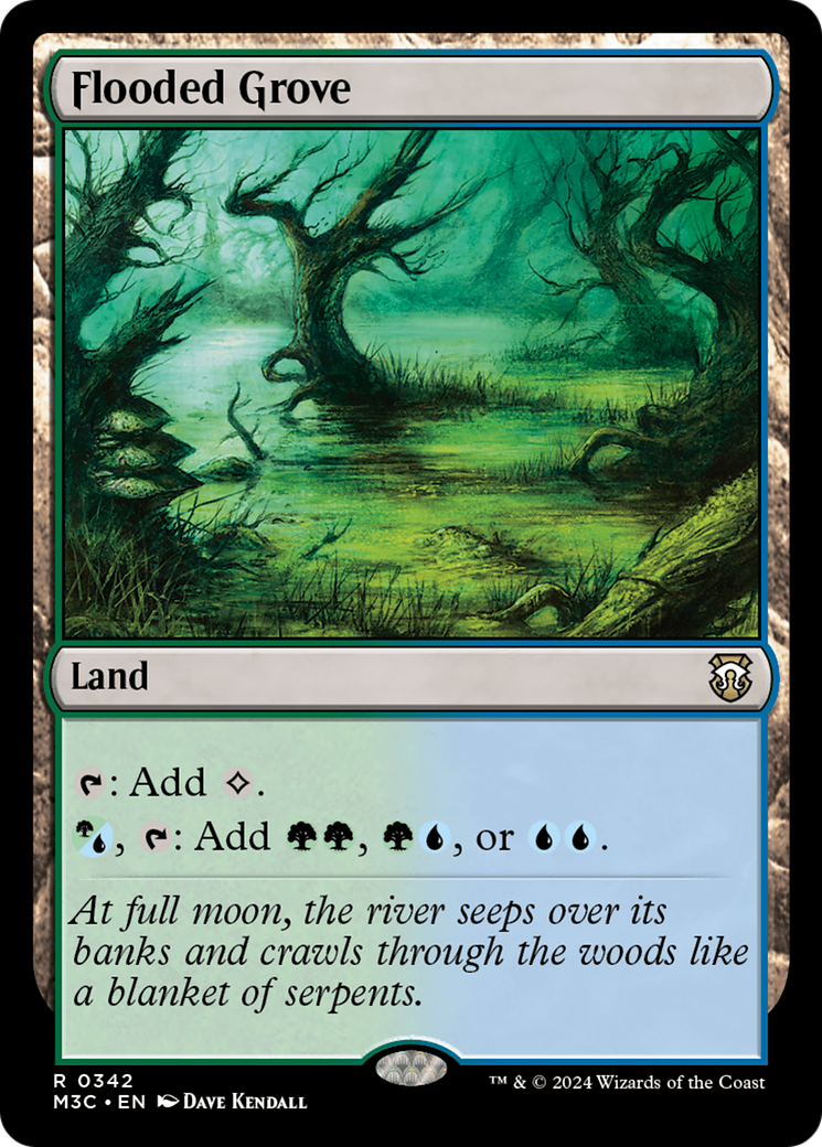 Flooded Grove (Ripple Foil) [Modern Horizons 3 Commander] | Gaming Infinity