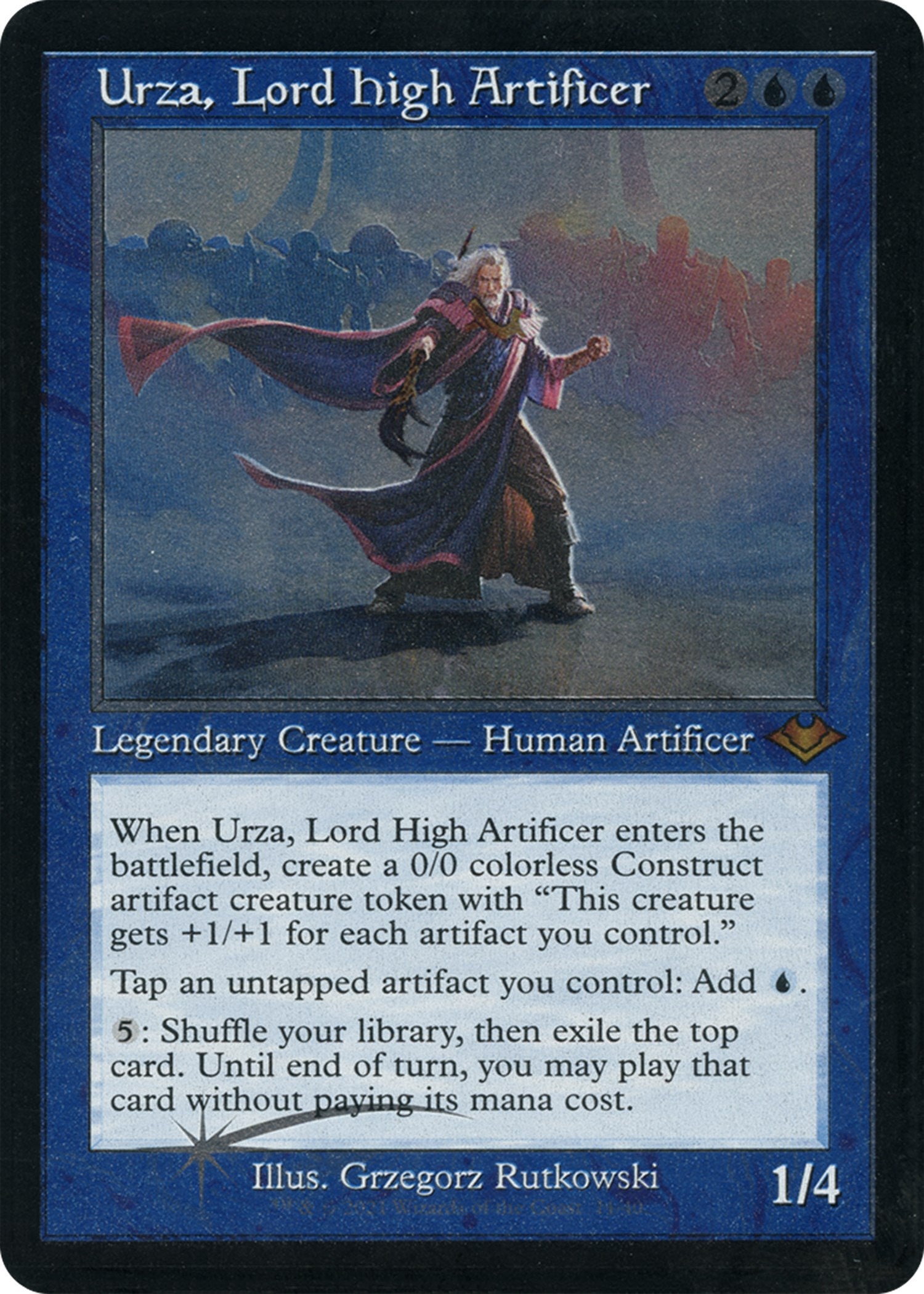 Urza, Lord High Artificer (Retro Foil Etched) [Modern Horizons] | Gaming Infinity