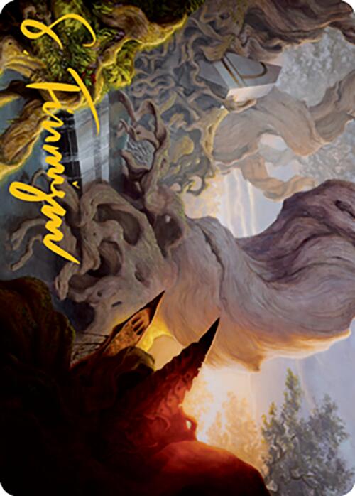 Yavimaya, Cradle of Growth Art Card (Gold-Stamped Signature) [Modern Horizons 2 Art Series] | Gaming Infinity