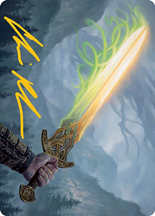 Sword of Hearth and Home Art Card (Gold-Stamped Signature) [Modern Horizons 2 Art Series] | Gaming Infinity