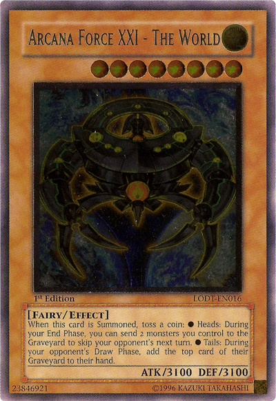 Arcana Force XXI - The World [LODT-EN016] Ultimate Rare | Gaming Infinity