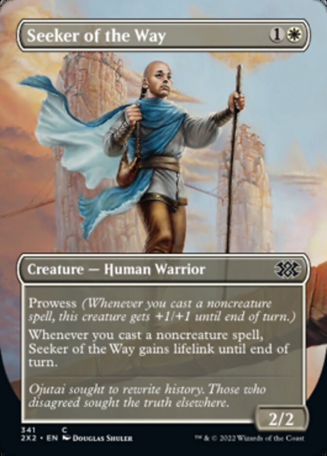 Seeker of the Way (Borderless Alternate Art) [Double Masters 2022] | Gaming Infinity