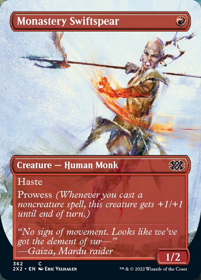 Monastery Swiftspear (Borderless Alternate Art) [Double Masters 2022] | Gaming Infinity