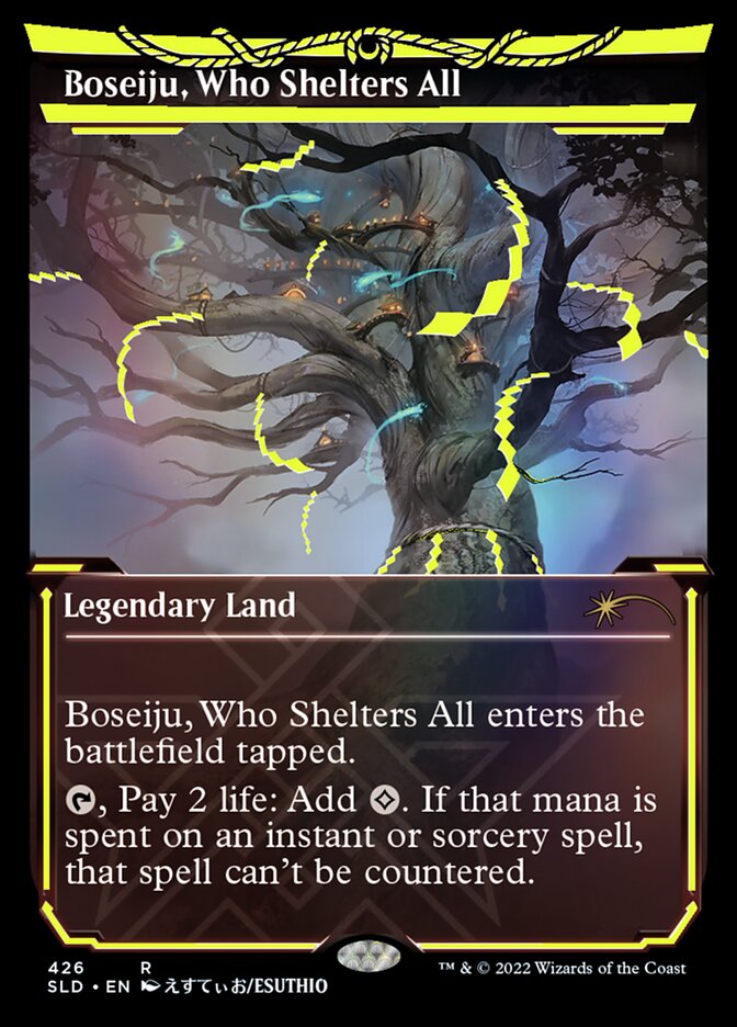 Boseiju, Who Shelters All (Neon Ink Yellow) [Secret Lair Drop Series] | Gaming Infinity