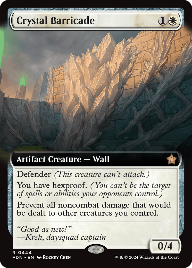 Crystal Barricade (Extended Art) [Foundations] | Gaming Infinity