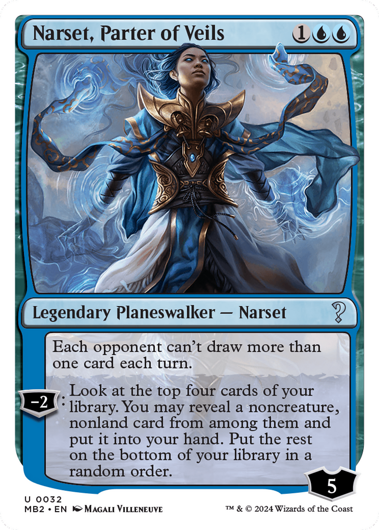 Narset, Parter of Veils (White Border) [Mystery Booster 2] | Gaming Infinity