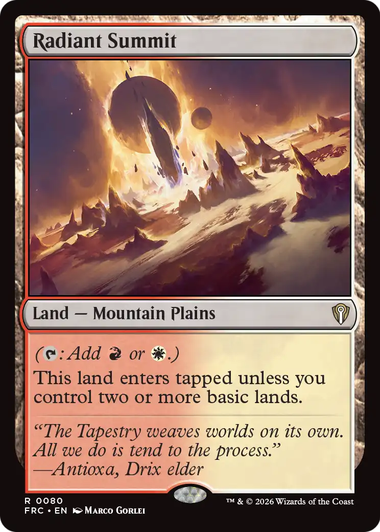 Radiant Summit [Reality Fracture Commander] | Gaming Infinity