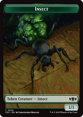 Insect (0022) // Plant Double-Sided Token [Tarkir: Dragonstorm Commander Tokens] | Gaming Infinity