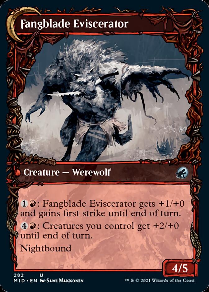 Fangblade Brigand // Fangblade Eviscerator (Showcase Equinox) [Innistrad: Midnight Hunt] | Gaming Infinity