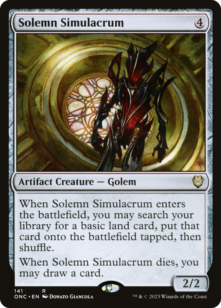 Solemn Simulacrum [Phyrexia: All Will Be One Commander] | Gaming Infinity