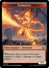 Elemental (22) // Elemental (9) Double-Sided Token [March of the Machine Commander Tokens] | Gaming Infinity