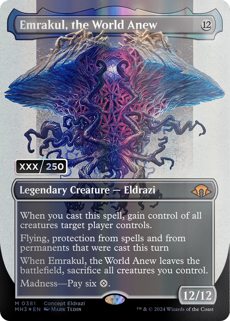 Emrakul, the World Anew (Borderless) (Serial Numbered) [Modern Horizons 3] | Gaming Infinity