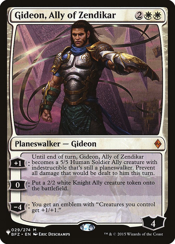 Gideon, Ally of Zendikar [The List] | Gaming Infinity