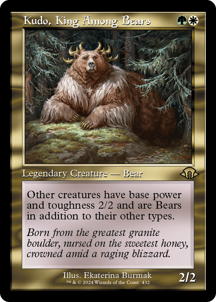 Kudo, King Among Bears (Retro) [Modern Horizons 3] | Gaming Infinity