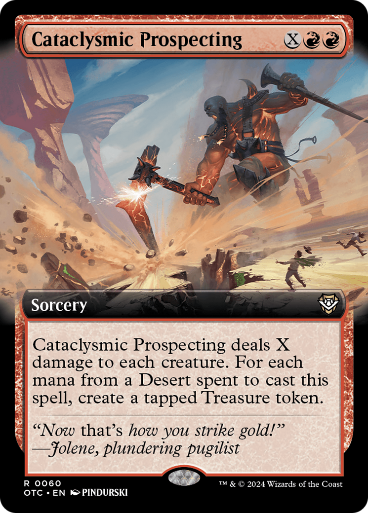 Cataclysmic Prospecting (Extended Art) [Outlaws of Thunder Junction Commander] | Gaming Infinity