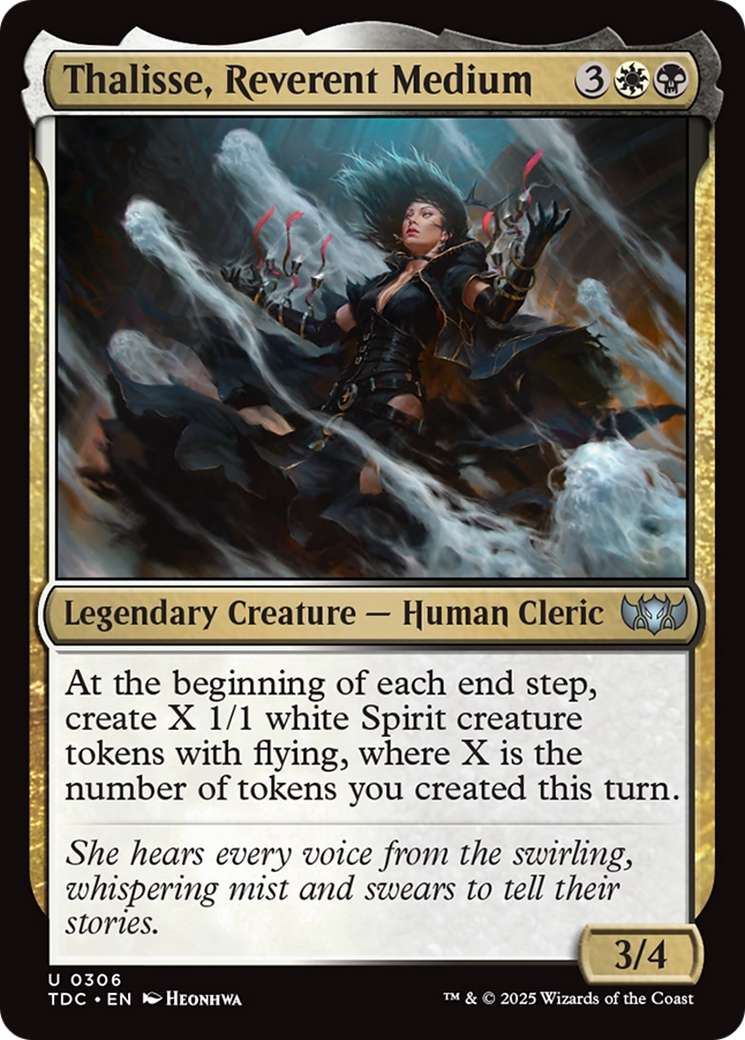 Thalisse, Reverent Medium [Tarkir: Dragonstorm Commander] | Gaming Infinity