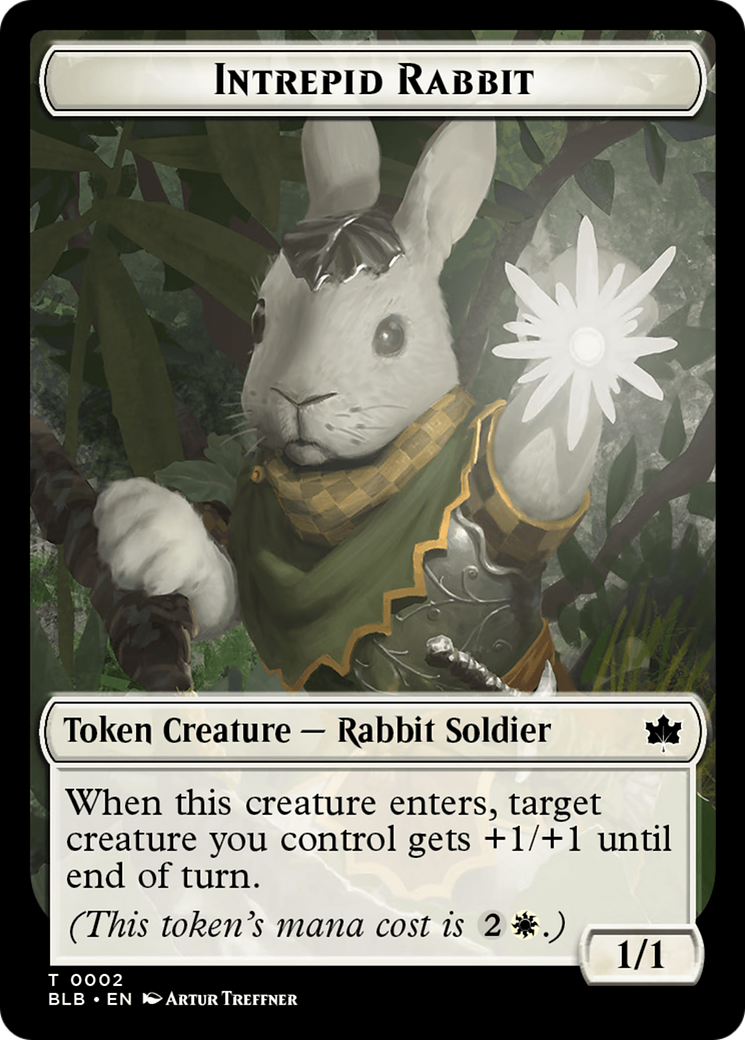 Intrepid Rabbit Token [Bloomburrow Tokens] | Gaming Infinity