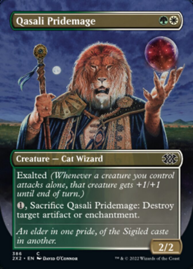 Qasali Pridemage (Borderless Alternate Art) [Double Masters 2022] | Gaming Infinity