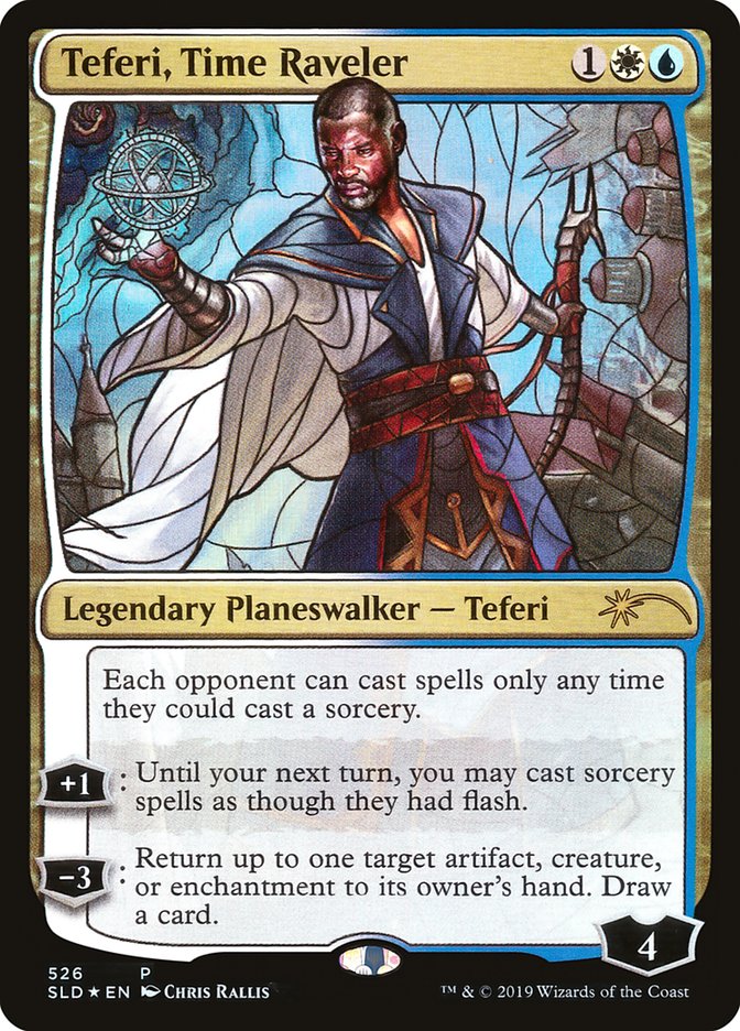 Teferi, Time Raveler (Stained Glass) [Secret Lair Drop Promos] | Gaming Infinity