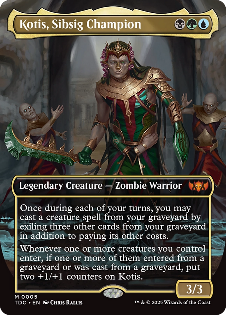 Kotis, Sibsig Champion (Borderless) [Tarkir: Dragonstorm Commander] | Gaming Infinity